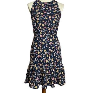 J.crew Mercantile Women’s Sz 6 Ruched Waist Sheath Sleeveless Floral Ditsy Dress